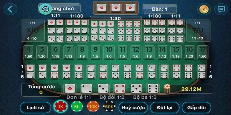 Cách thức chơi game Sicbo tại BJ88